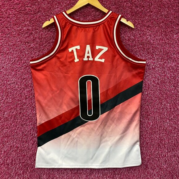 Headgear Classics Rip City Taz The Tasmanian Devil Space Jam Basketball Jersey L - Picture 4 of 5